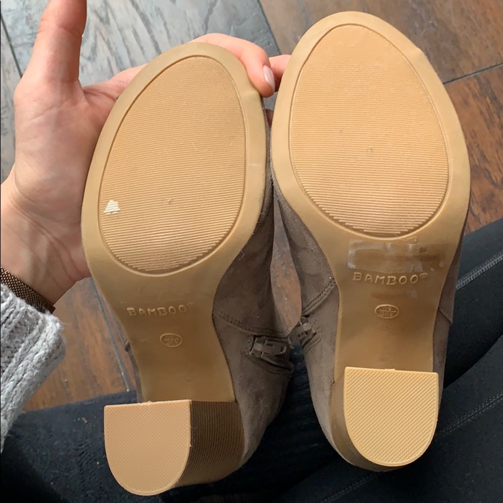 Taupe Open Toe Bootie - image 4